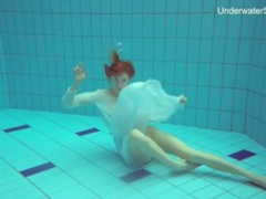 Gung-Ho Diana Zelenkina enjoys swimming unvarnished